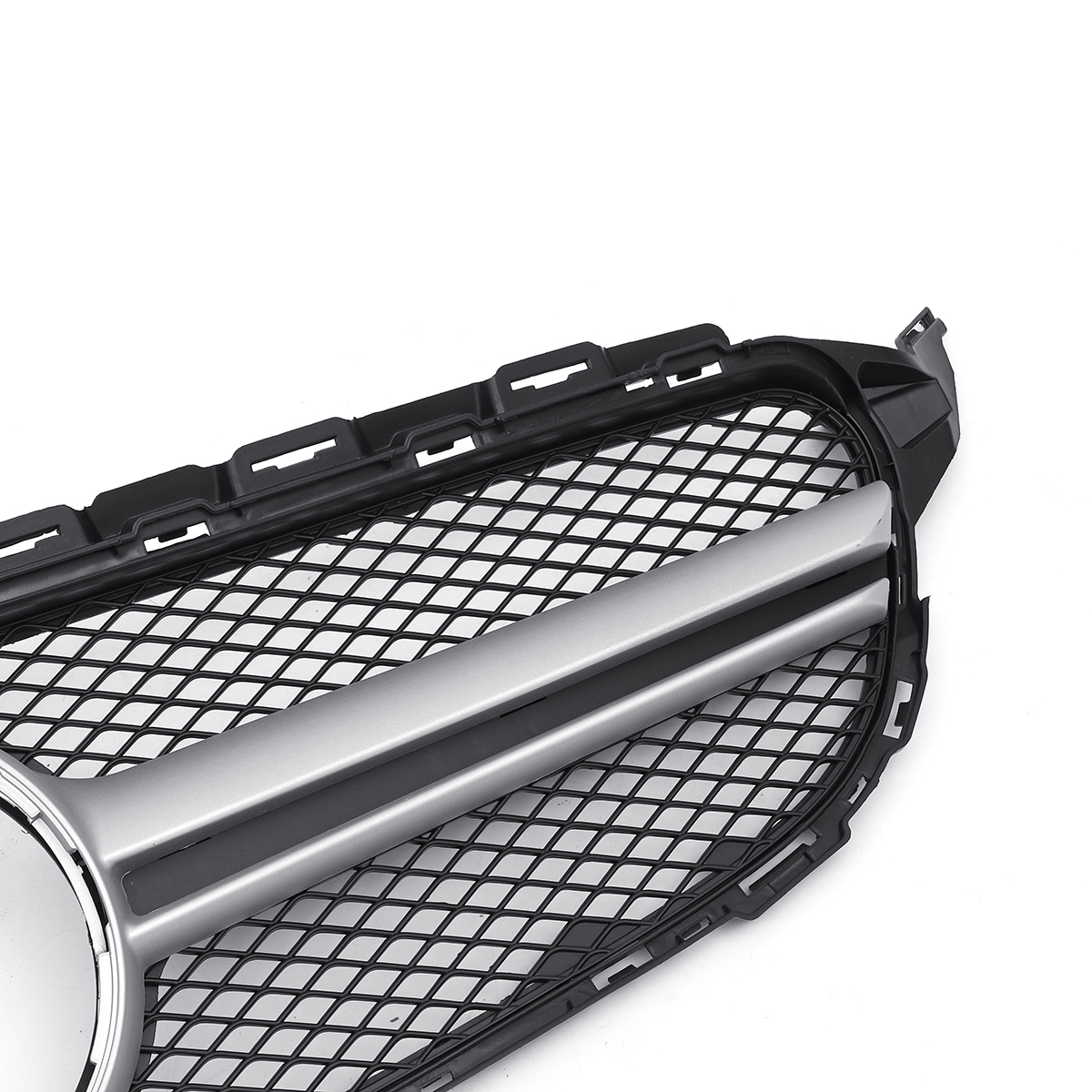 Sliver-AMG-Style-Front-Grill-Mesh-Grille-For-Mercedes-Benz-C-Class-W205-C200-C250-15-18-1578469