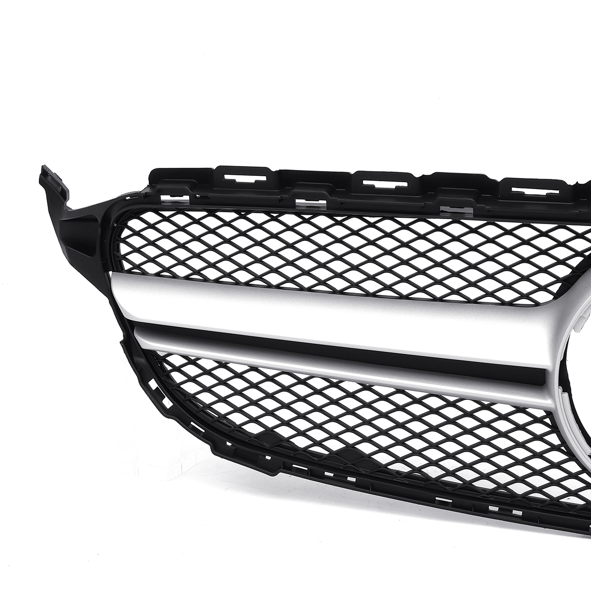 Sliver-AMG-Style-Front-Grill-Mesh-Grille-For-Mercedes-Benz-C-Class-W205-C200-C250-15-18-1578469