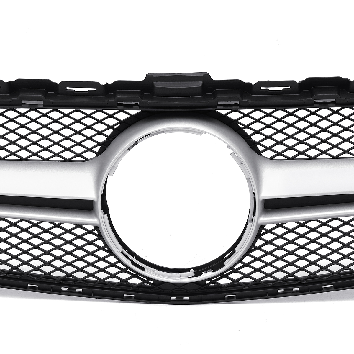 Sliver-AMG-Style-Front-Grill-Mesh-Grille-For-Mercedes-Benz-C-Class-W205-C200-C250-15-18-1578469