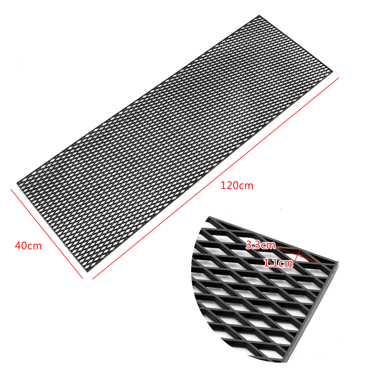 Universal-120X40cm-Diamond-Type-Mesh-Grill-ABS-Plastic-Spoiler-Bumper-Vent-Grille-Black-1270165