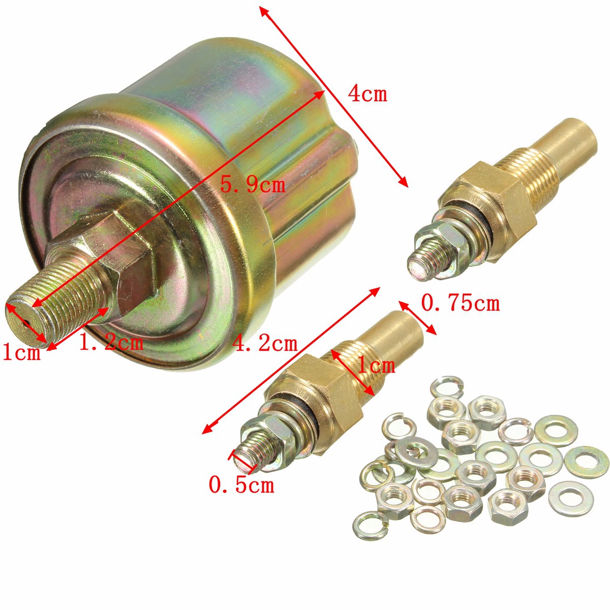 2-Inch-52mm-Oil-Temp--Pressure-Water-Temp-Electronic-Gauge-Kits-3-Hole-Stent-1004423