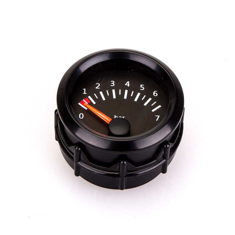 2" 52mm 12V Car Dashboard Gauge Oil Pressure Gauge 07Bar Vehicle Meter