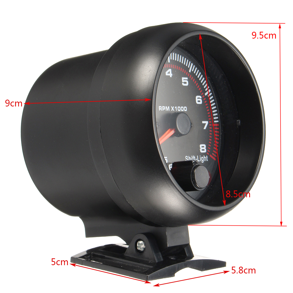 375-Inch-95mm-DC12V-08000RPM-Car-Tachometer-Gauge-1362628