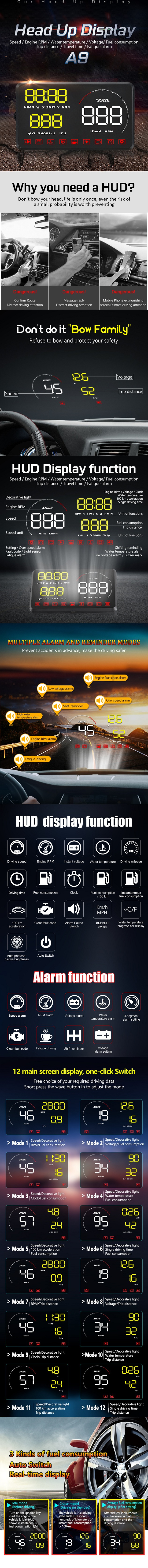 A9-55-Inch-Car-HUD-OBD-OBD2-Head-Up-Display-Digital-Speedometer-Windshield-Projector-Fatigue-Alarm-F-1538116