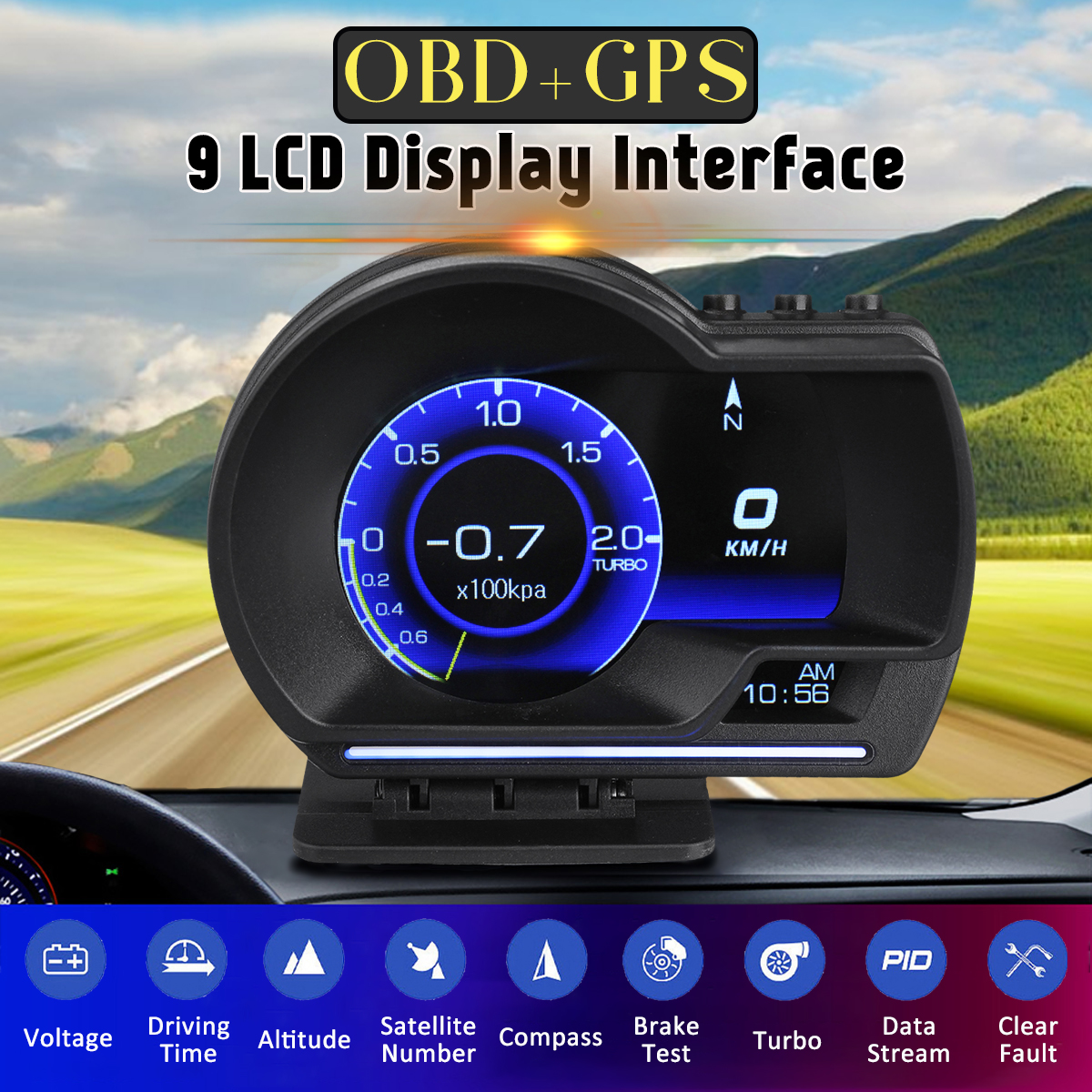 Smart-Car-OBD2-GPS-Gauge-HUD-Head-Up-Digital-Display-Speedometer-Turbo-RPM-Alarm-1794857