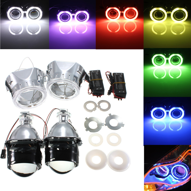 25-Inch-H1H4H7-Bi-Xenon-HID-Projector-Headlights-Conversion-Kit-with-Lens-CCFL-Angel-Eyes-Halo-Ring--1575117