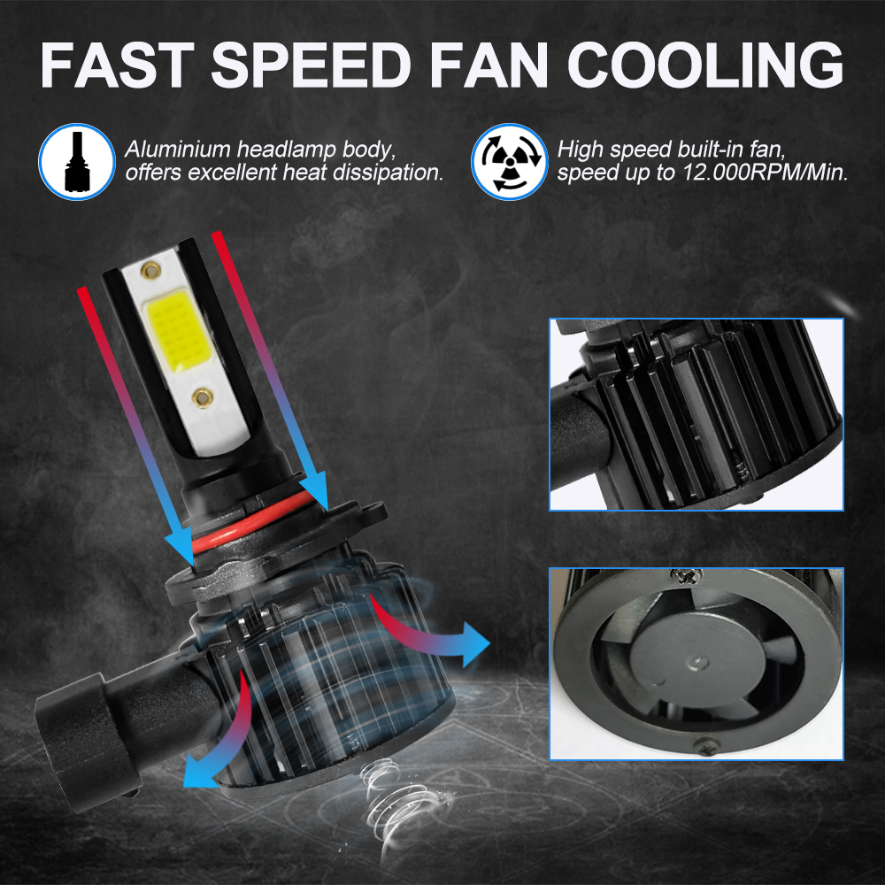 2PCS-22W-9V-36V-LED-Car-Headlight-Bulbs-Front-Lamp-6000k-White-8000LM-Waterproof-H7-H11-9005-9006-1786557