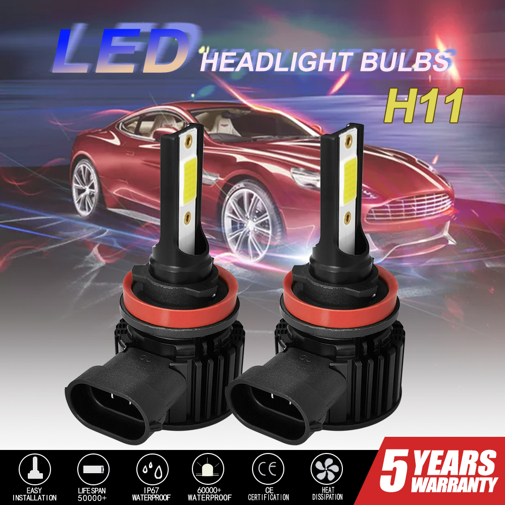 2PCS-22W-9V-36V-LED-Car-Headlight-Bulbs-Front-Lamp-6000k-White-8000LM-Waterproof-H7-H11-9005-9006-1786557