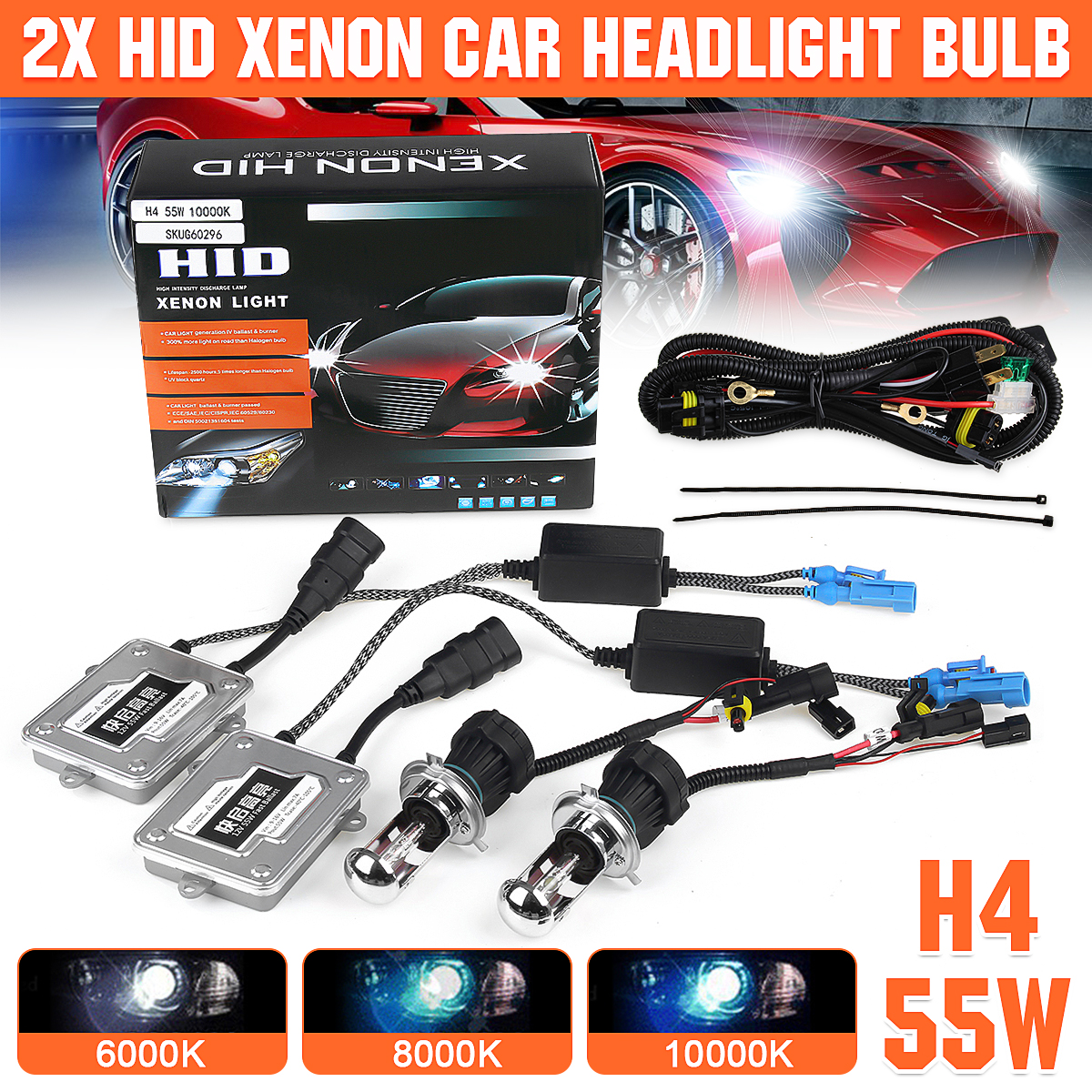 2PCS-AC-H4-55W-Car-Hid-Xenon-Headlight-Light-Lamp-Bulbs-Slim-Ballast-6000K-8000K-10000K-1788824