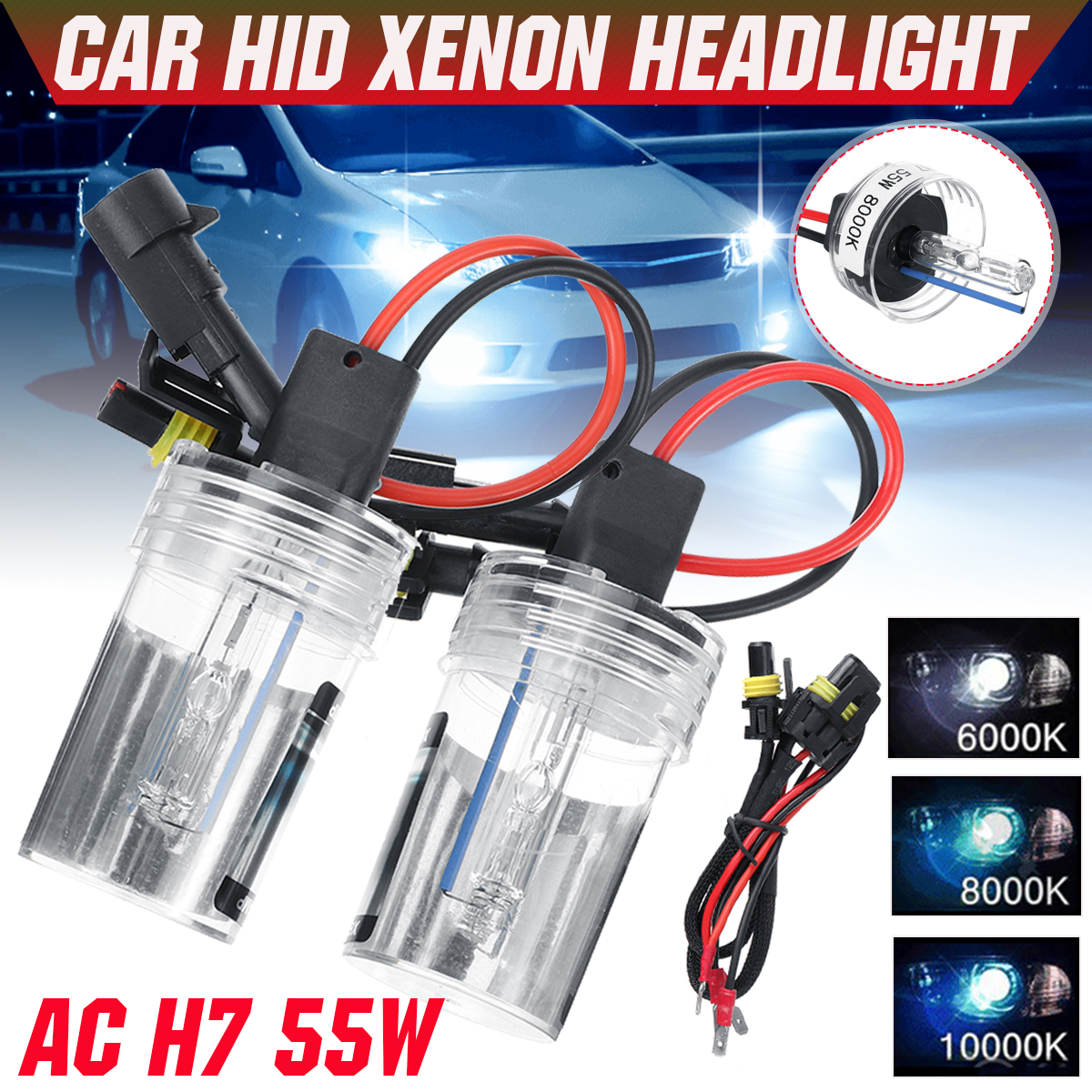 2PCS-H7-55W-Car-Headlight-Lamps-Bulbs-Xenon-HID-Conversion-Universal-6000K-White-8000K-10000K-Blue-1789089