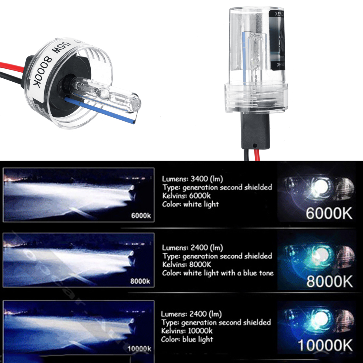 2PCS-H7-55W-Car-Headlight-Lamps-Bulbs-Xenon-HID-Conversion-Universal-6000K-White-8000K-10000K-Blue-1789089