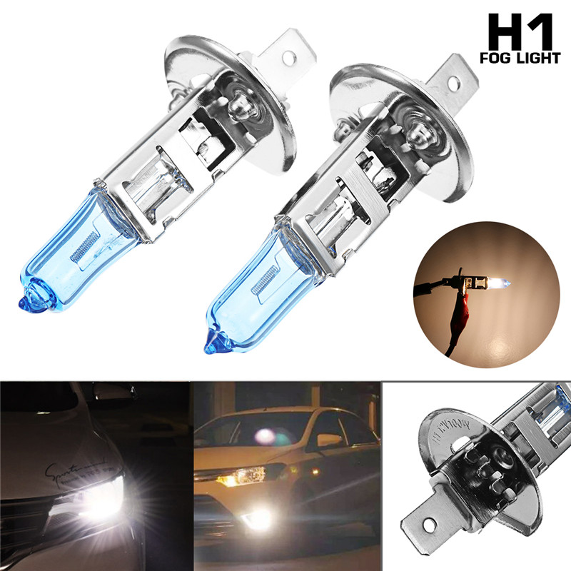 2Pcs-Car-Halogen-Headlights-HOD-Fog-Bulbs-Lamps-H1-H4-H7-H11-12V-100W-7200LM-6000K-1276637