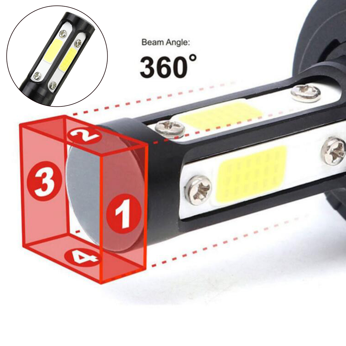 4-Side-COB-LED-Car-Headlights-90059006H11-Hi-Low-Beam-Fog-Light-Bulb-6000K-120W-2Pcs-1751935