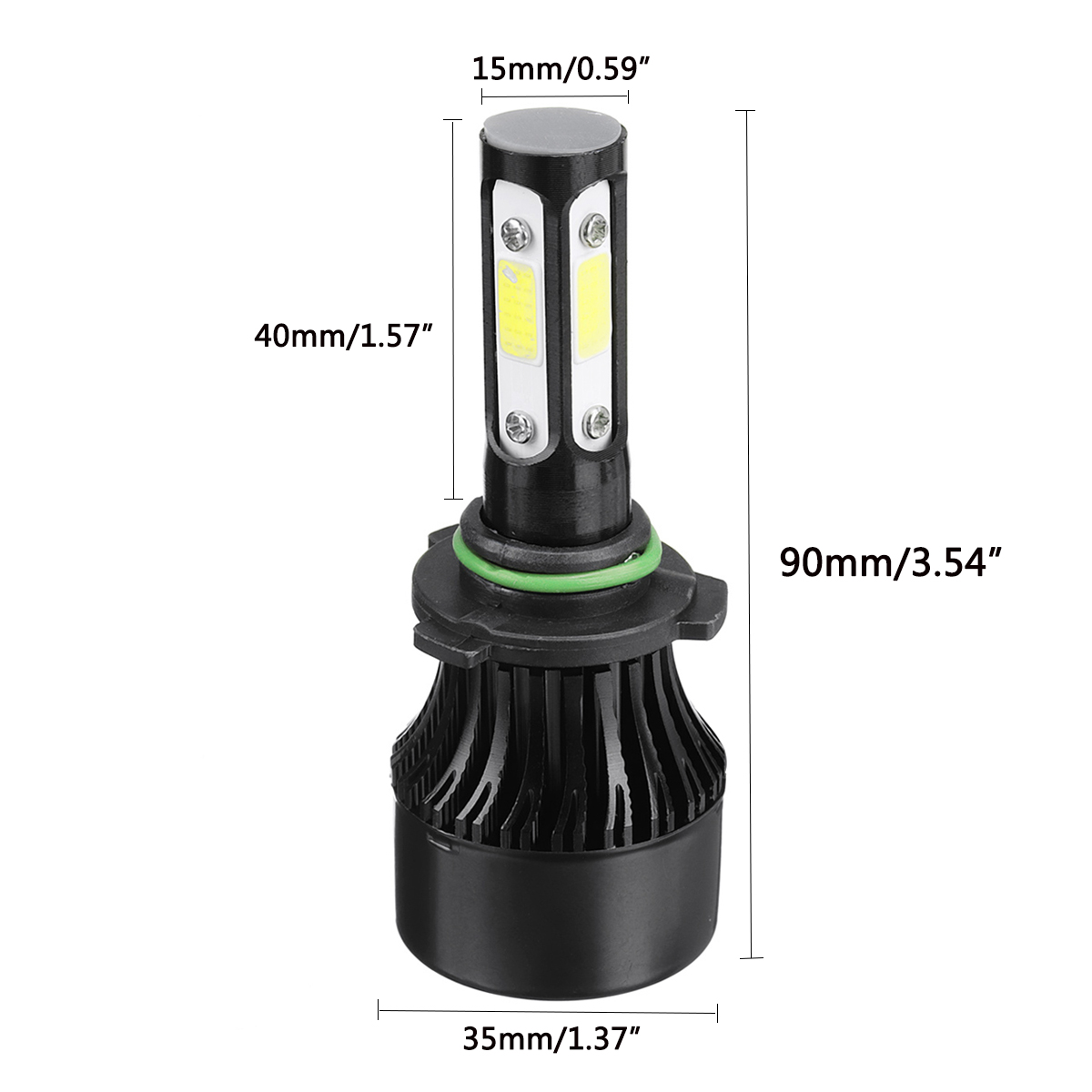 4-Side-COB-LED-Car-Headlights-90059006H11-Hi-Low-Beam-Fog-Light-Bulb-6000K-120W-2Pcs-1751935