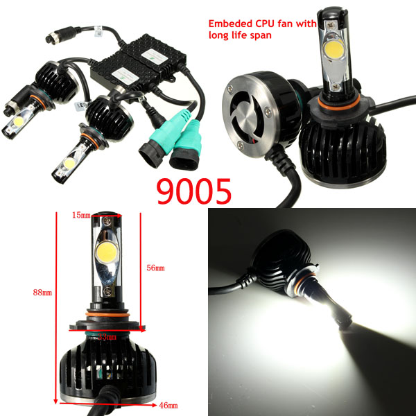 60W-5000K-4800LM-White-LED-Headlight-Kit-9004-9005-9006-H4-H13-Light-Bulbs-995206