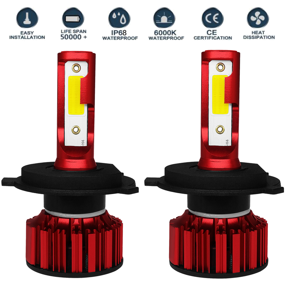 70W-7000LM-LED-Car-Headlights-Bulb-Fog-Lamp-H4-H7-H8H9H11-9005-9006-DC9-36V-White-2PCS-1428693
