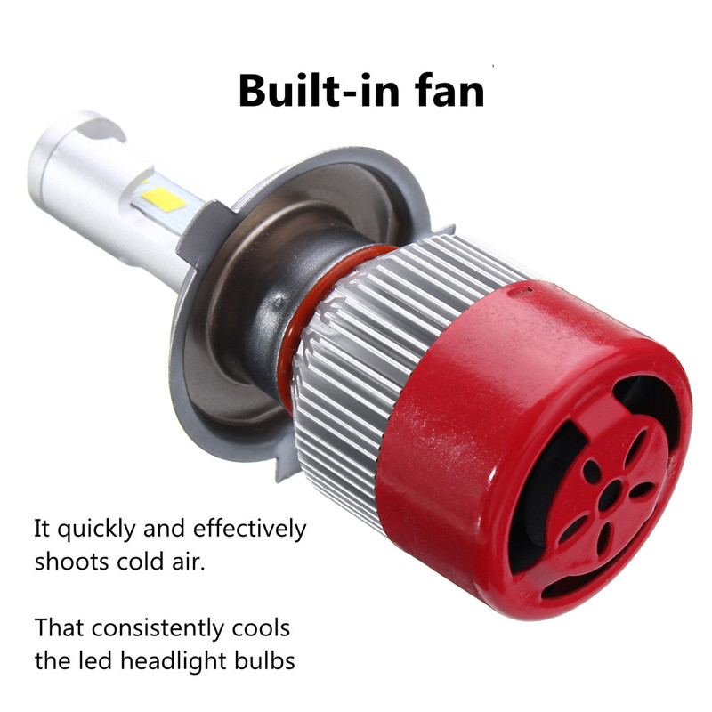 72W-7200LM-LED-Car-Headlights-Bulb-Fog-Lamp-H3-H4-H7-H11H8-90059006-6500K-White-1351669