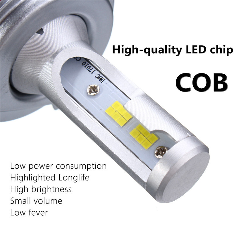 72W-7200LM-LED-Car-Headlights-Bulb-Fog-Lamp-H3-H4-H7-H11H8-90059006-6500K-White-1351669