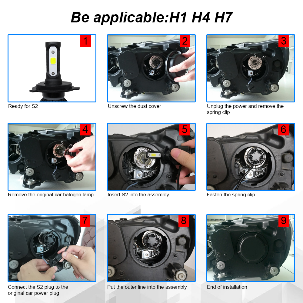 72W-8000LM-LED-Car-Headlights-Bulbs-Fog-Lamps-H1-H4-H7-H8H9H11-9005-9006-IP68-6000K-2PCS-1449474