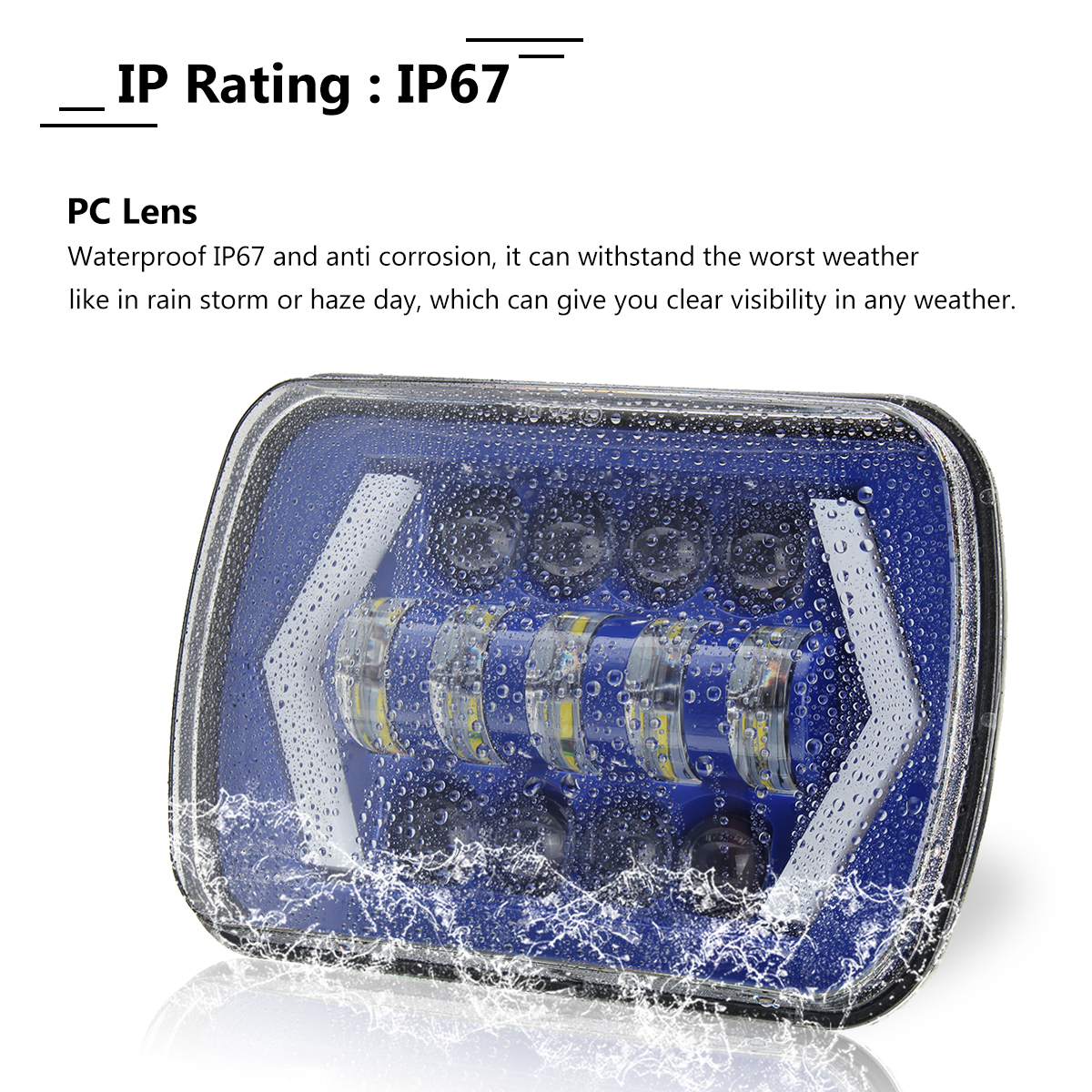 7X6Inch-H4-LED-Car-Headlights-Hi-Lo-Combo-Beam-Halo-DRL-55W-for-Jeep-Cherokee-Pickup-1274606