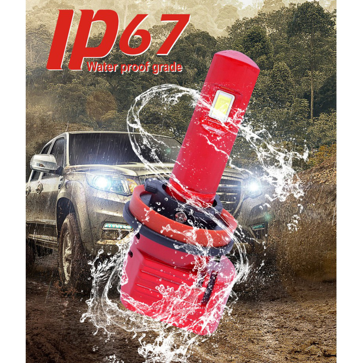 9005-9006-H7-H11-Car-LED-headlight-Bulb-Fog-Light-72W-5740LM-Waterproof-Purple-1780019