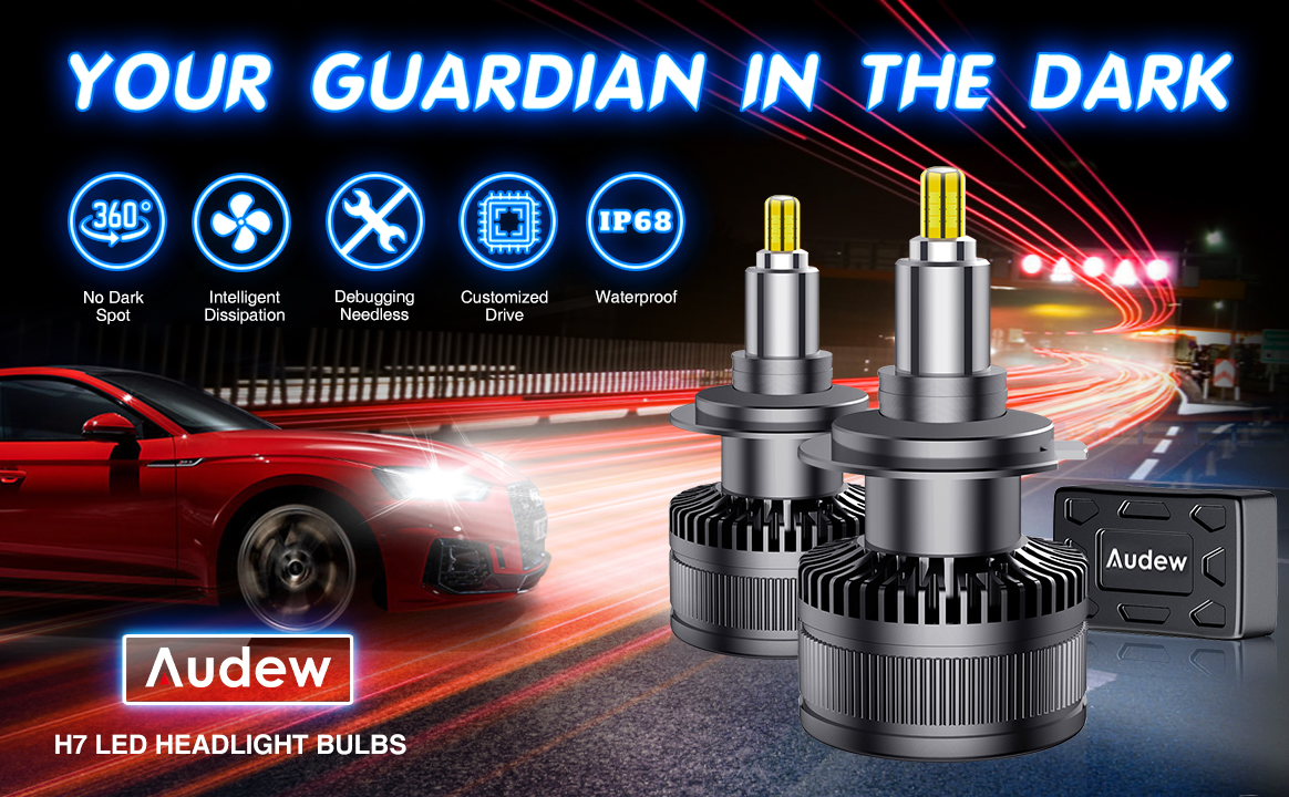 AUDEW-360-Degree-H7-LED-Car-Headlights-Bulbs-50W-8000LM-IP68-Waterproof-6000K-White-2PCS-1620171