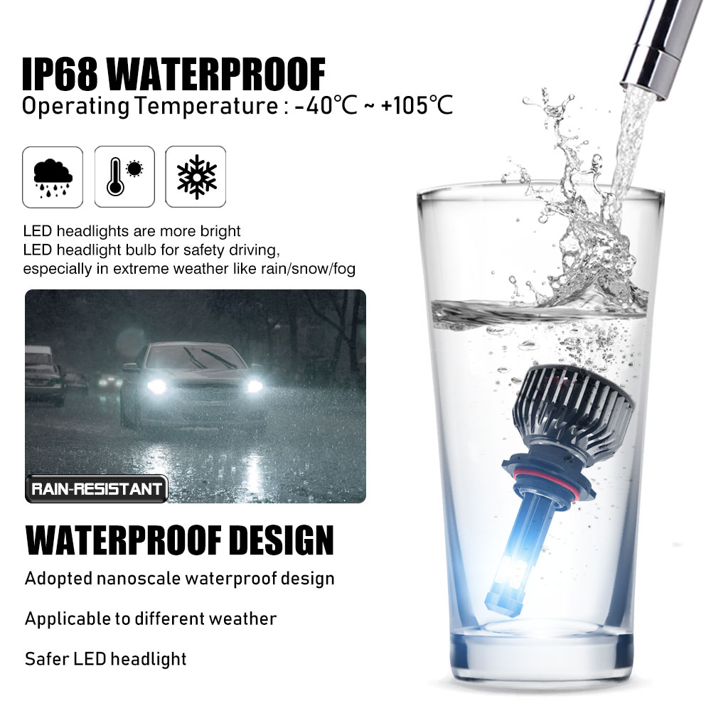 F2-COB-LED-Car-Headlights-9005-9006-H4-H7-H11-H1-Bulbs-Fog-Lamps-55W-6500LM-6500K-2PCS-1579151