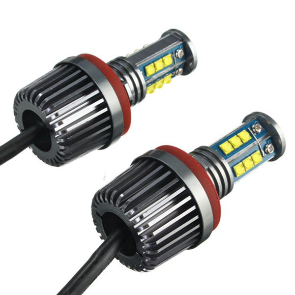 H8-30W-2200Lm-7000K-LED-Halo-Angel-Eye-Light-Bulb-HID-Xenon-White-For-BMW-986980