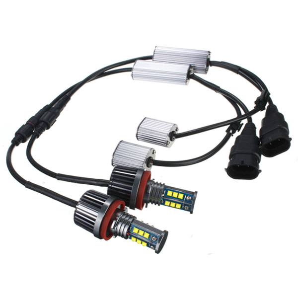 H8-30W-2200Lm-7000K-LED-Halo-Angel-Eye-Light-Bulb-HID-Xenon-White-For-BMW-986980