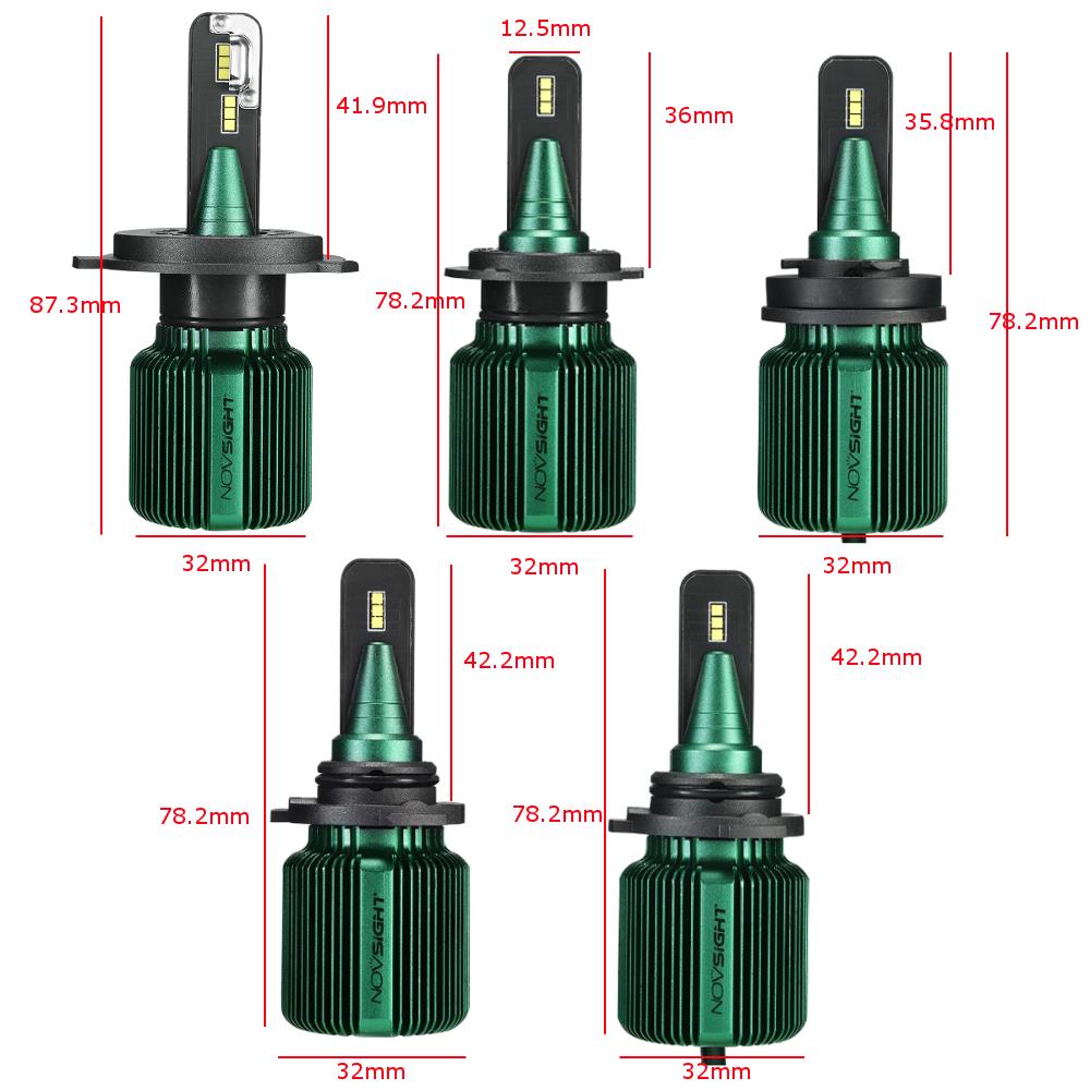 NovSight-A500-N17-40W-10000LM-LED-Car-Headlights-Bulb-Lamp-H4-H7-H11-9005-9006-6500K-White-1371002