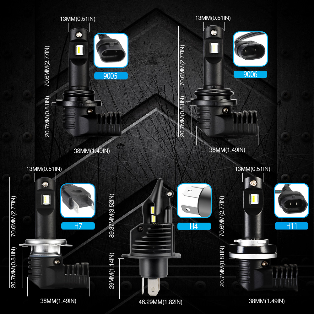 NovSight-N20B-Car-LED-Headlights-Bulbs-Fog-Lamps-H4-H7-H11-9005-9006-60W-8000LM-6500K-White-1432280