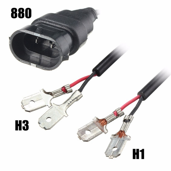 Pair-22W-6000K-H1-H3-880-COB-LED-Hi-Lo-Beam-Headlight-Car-Upgrade-Conversion-Lamp-Pure-White-1105192