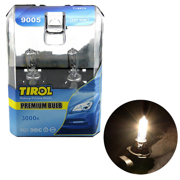 Tirol-9005-12V-6555W-Car-Halogen-Headlight-Fog-Lamp-3000K-5000K-Replacement-Light-Source-1029937
