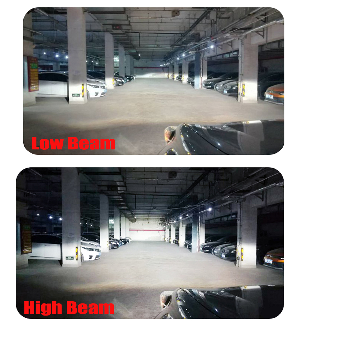 X8-CSP-6-Sides-LED-Car-Headlights-Bulbs-H1-H7-90059006-9012-D-Series-100W-14400LM-3D-360-Degree-Fog--1526345
