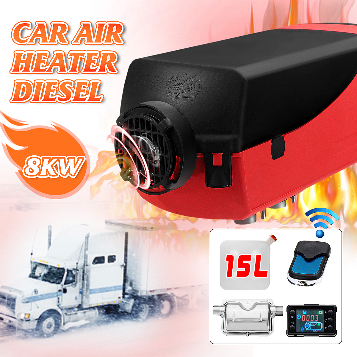 12V-8kw-Diesel-Parking-Air-Heater-with-15L-Fuel-Tank-Silencer--Remote-Control-1359447