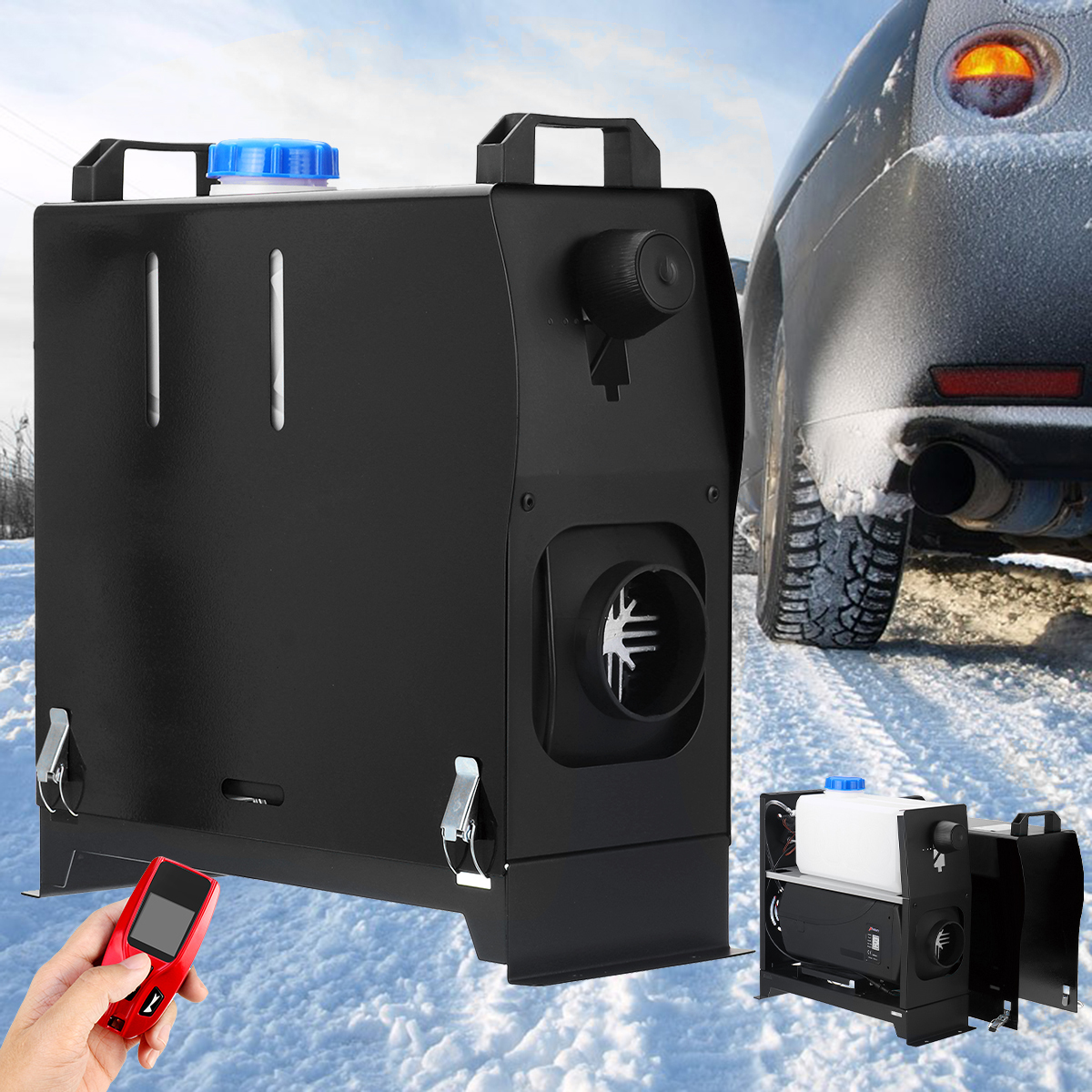All-in-One-8KW-12V-Car-Heating-Tool-Diesel-Air-Heater-Single-Hole-Red-Remote-Control-LCD-Monitor-Par-1602182