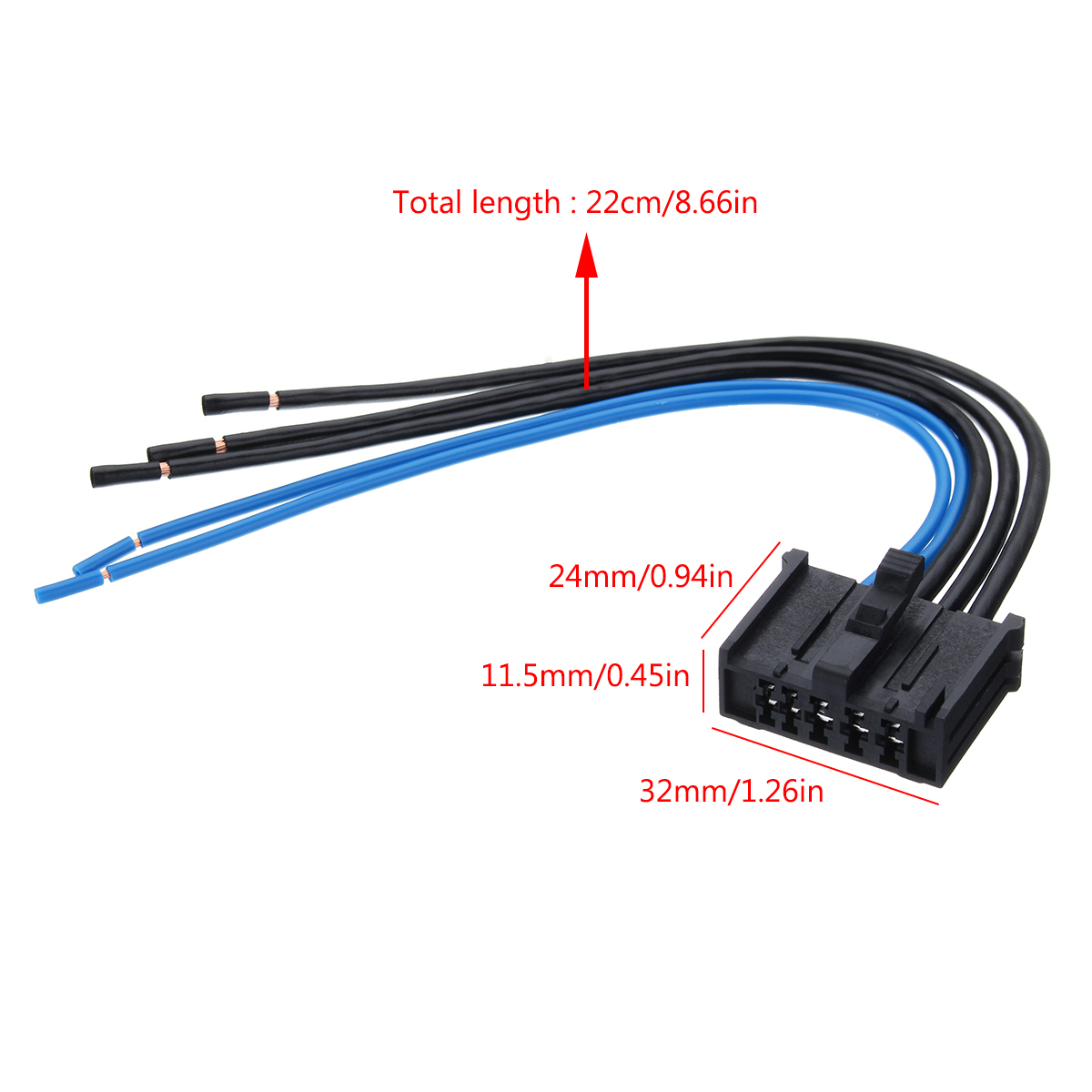 Heater-Blower-Motor-Resistor-Loom-Wiring-Connector-for-Peugeot-206-307-206CC-1223510