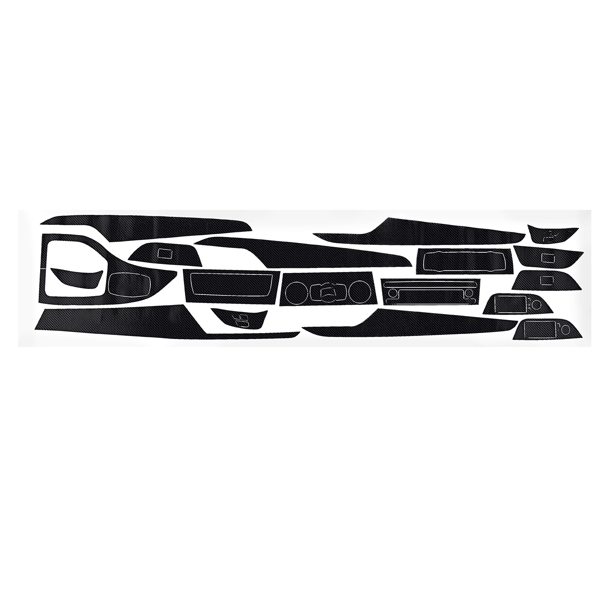 15Pcs-RHD-Carbon-Fiber-Sticker-Interior-Vinyl-Decal-For-BMW-X1-2012-2015-3D--5D-1674124