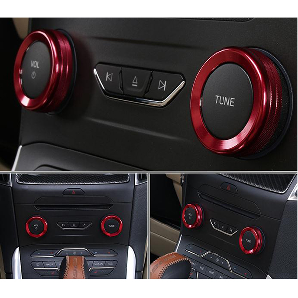 4pcsSet-Cars-Alu-Decoration-Stereo-Knob-Ring-Air-Conditioning-Knob-Ring-Circle-for-For-Ford-Edge-1044662