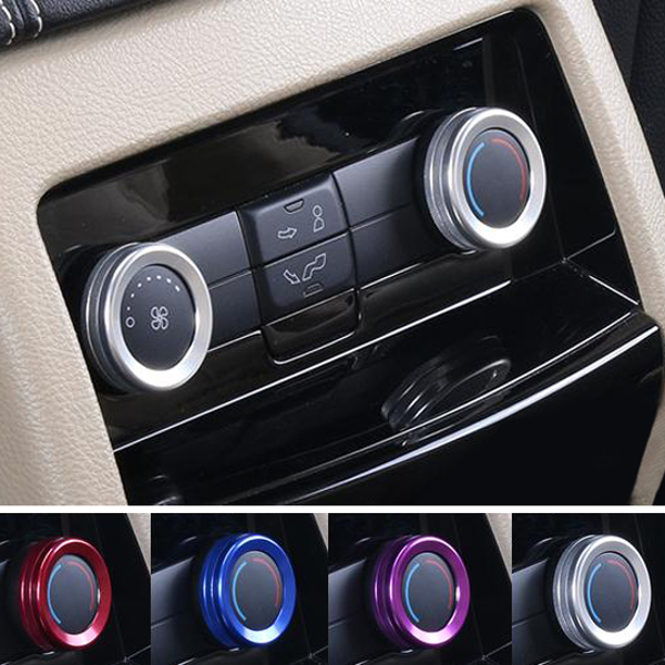 4pcsSet-Cars-Alu-Decoration-Stereo-Knob-Ring-Air-Conditioning-Knob-Ring-Circle-for-For-Ford-Edge-1044662