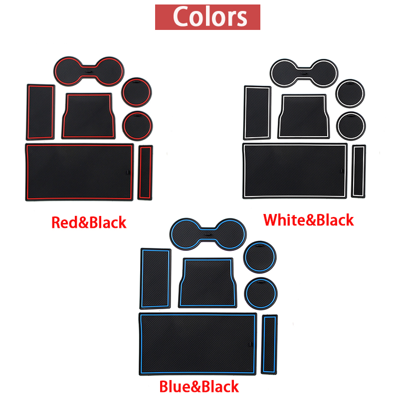 7Pcs-Auto-Car-Accessories-Water-Cup--Coasters-Slot-Non-Slip-Carbon-Fiber-1682307