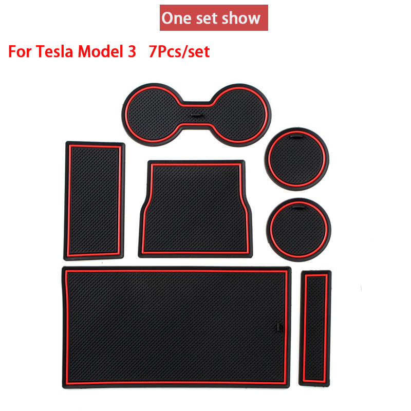 7Pcs-Auto-Car-Accessories-Water-Cup--Coasters-Slot-Non-Slip-Carbon-Fiber-1682307