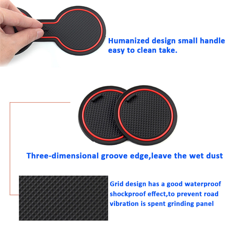 7Pcs-Auto-Car-Accessories-Water-Cup--Coasters-Slot-Non-Slip-Carbon-Fiber-1682307