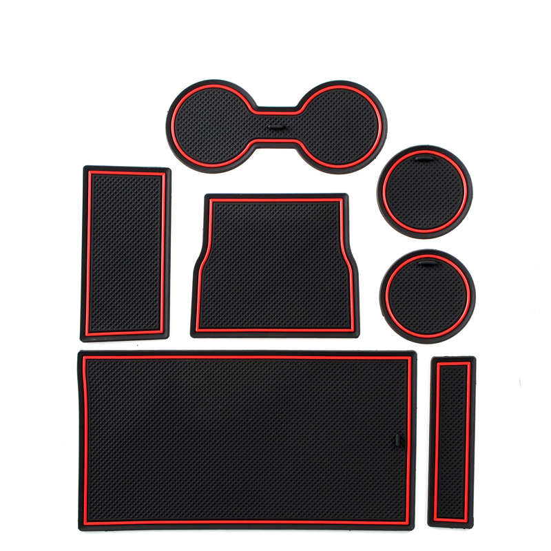 7Pcs-Auto-Car-Accessories-Water-Cup--Coasters-Slot-Non-Slip-Carbon-Fiber-1682307