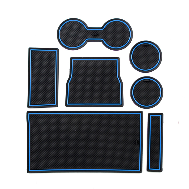 7Pcs-Auto-Car-Accessories-Water-Cup--Coasters-Slot-Non-Slip-Carbon-Fiber-1682307