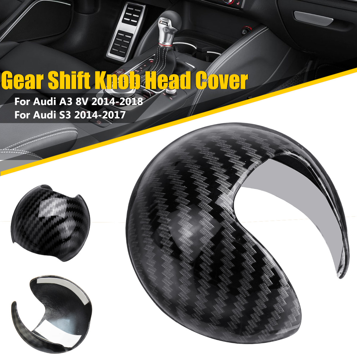 Car-Carbon-Fiber-Gear-Shift-Knob-Head-Cover-Cap-Trim-for-AUDI-A3-S3-8V-2014-2018-1674381