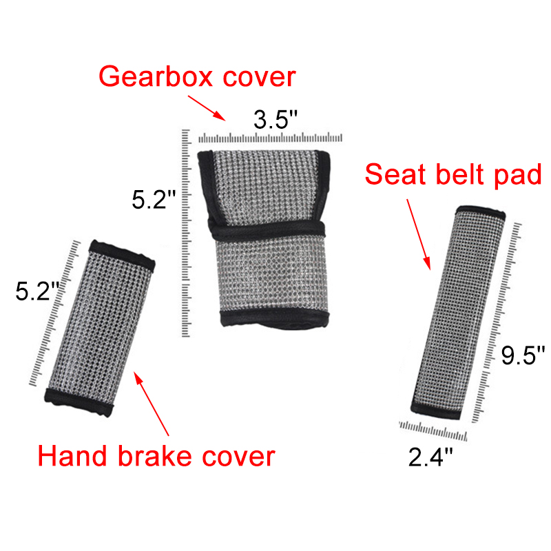 Car-Shift-Knob-Handbrake-Seatbelt-Cover-Bling-Crystal-Gear-Auto-Interior-Decor-1812910