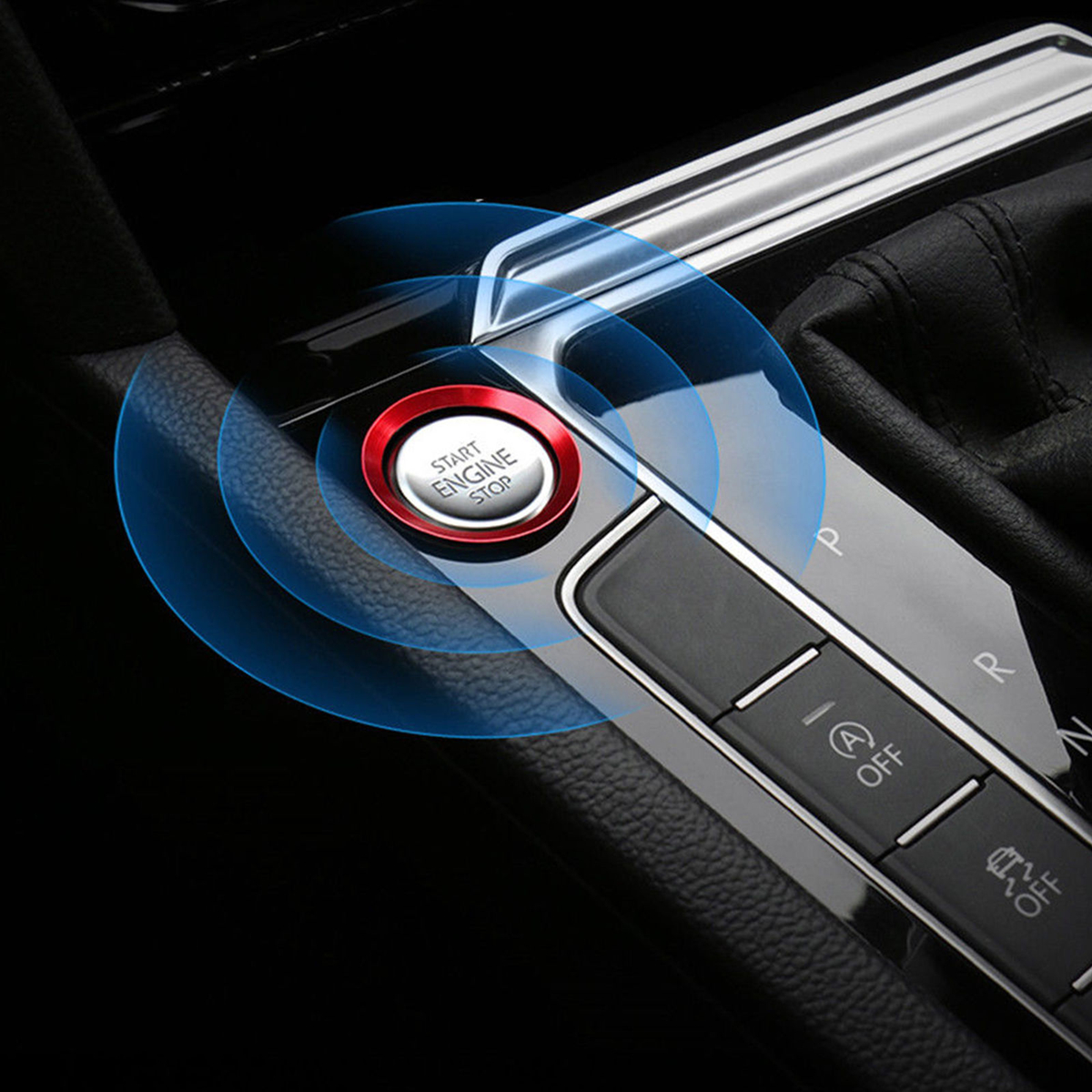 Car-Start-Engine-Stop-Button-Cover-Trim-Red-for-VW-Golf-7-MK7-GTI-R-Jetta-CC-Arteon-1364495