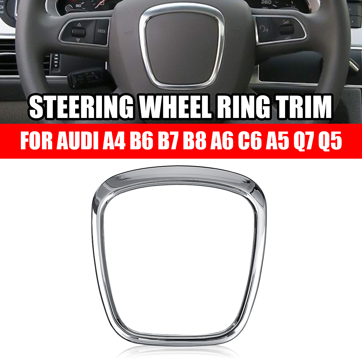 Car-Steering-Wheel-Trim-Cover-Surround-Emblem-For-Audi-A4-B6-B7-B8-A6-C6-A5-1708854