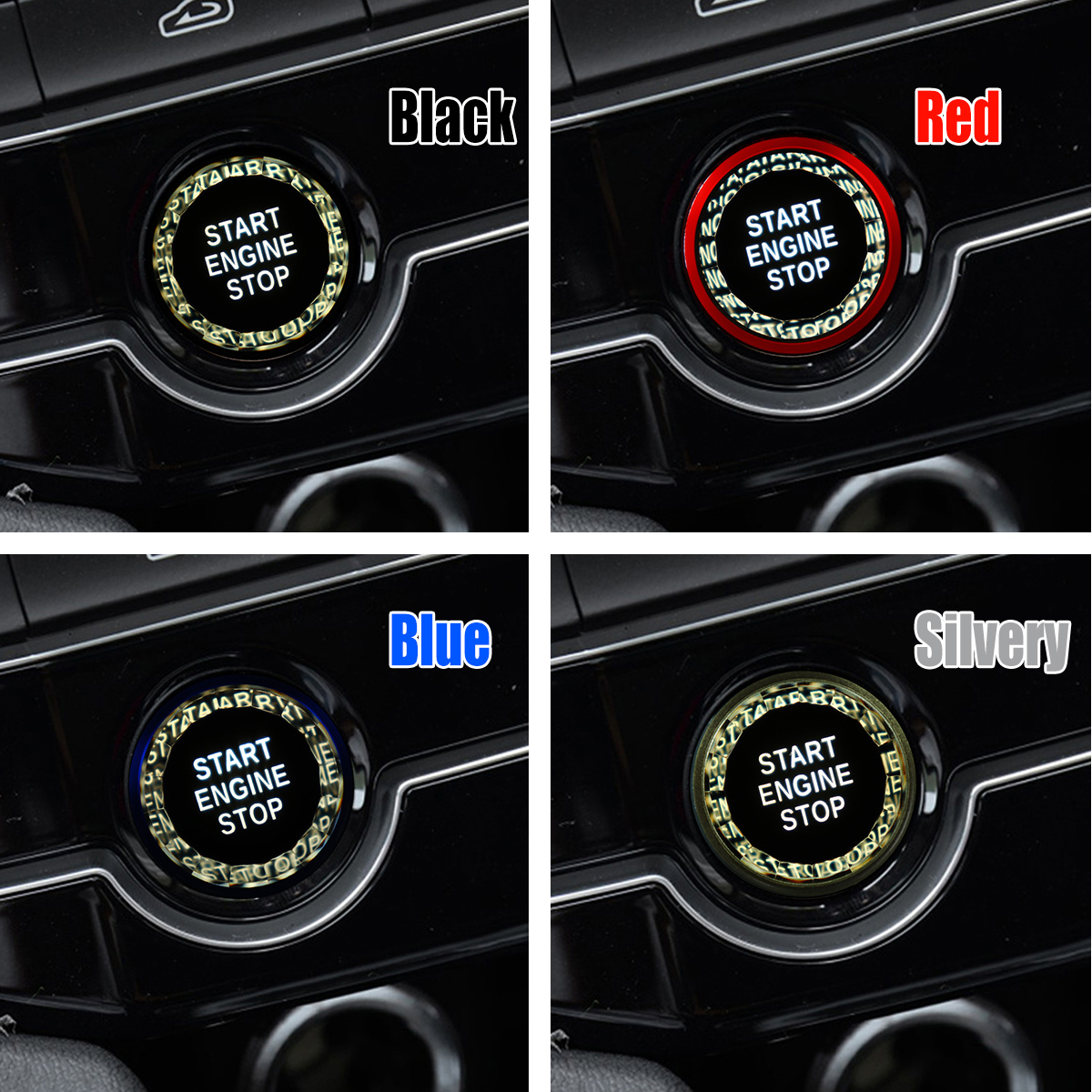 Crystal-Start-Button-Start-Stop-Engine-Switch-Button-Cover-For-Jaguar-1679772